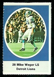 1972 Sunoco Stamps      214     Mike Weger